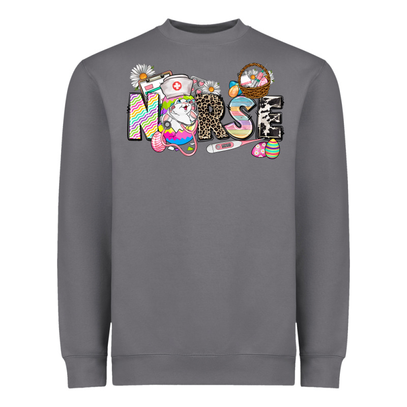 Easter Nurse  Easter Day Heavyweight Sweatshirt by CowGirlArtShop | Teevron