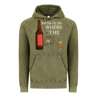 Vintage Olive HOME IS WHERE THE WINE IS Vintage Hoodie - Bettercallsaul