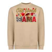 One Loved Mama Valentines Day Heavyweight Sweatshirt | Teevron