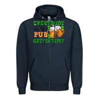 Navy everybody in the pub gettin tipsy Zipper Hoodie - FaDigitalArtStudio
