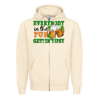 Sandshell everybody in the pub gettin tipsy Zipper Hoodie - FaDigitalArtStudio