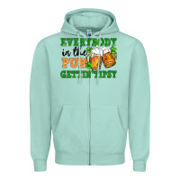 Seafoam everybody in the pub gettin tipsy Zipper Hoodie - FaDigitalArtStudio