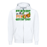 White everybody in the pub gettin tipsy Zipper Hoodie - FaDigitalArtStudio