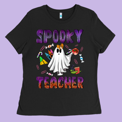 Spooky Teacher Ladies Tee Designed By Nancycooperartshop
