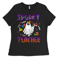 Black spooky teacher Ladies Tee - NancyCooperArtShop