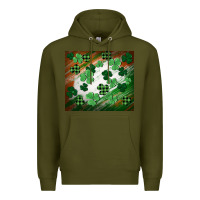 Army Green St. patricks day Premium Hoodie - FaDigitalArtStudio