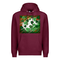 Burgundy St. patricks day Premium Hoodie - FaDigitalArtStudio