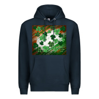 Navy St. patricks day Premium Hoodie - FaDigitalArtStudio
