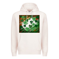 Pale Pink St. patricks day Premium Hoodie - FaDigitalArtStudio