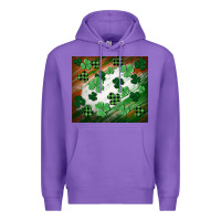 Purple St. patricks day Premium Hoodie - FaDigitalArtStudio
