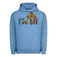 Pigment Pebble Blue faith Urban Hoodie - Artiststas
