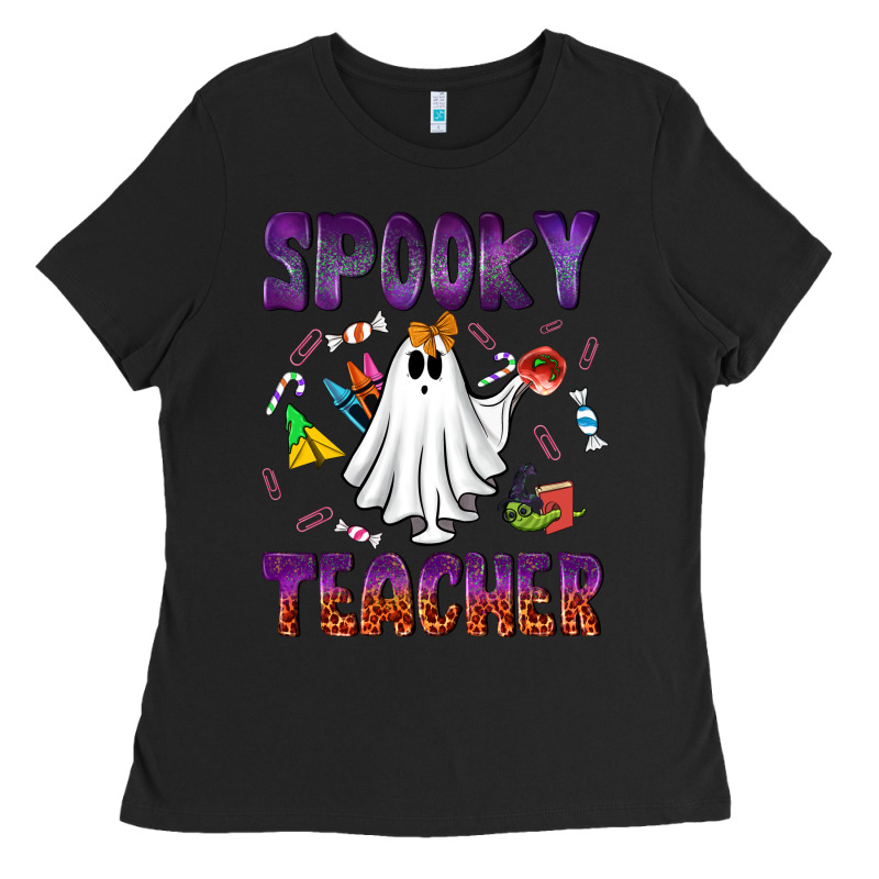 Spooky Teacher Ladies Tee by NancyCooperArtShop | Teevron