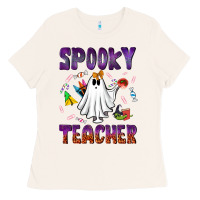 Bone spooky teacher Ladies Tee - NancyCooperArtShop