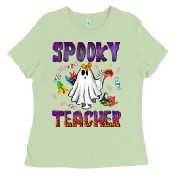 Matcha spooky teacher Ladies Tee - NancyCooperArtShop