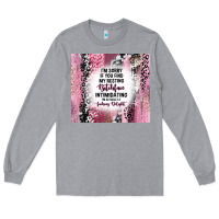 Heather Grey i'm sorry if you find my resting bitchface intimid Long Sleeve Tee - TumblerDesignByShophia