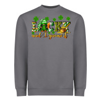 Storm Lucky and i gnome it St. Patrick's Day Heavyweight Sweatshirt - CowGirlArtShop