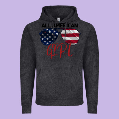 All American Girl Vintage Hoodie Designed By Bettercallsaul