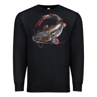 Black Catfish Illustrations Premium Sweatshirt - LillyAllenDesigns