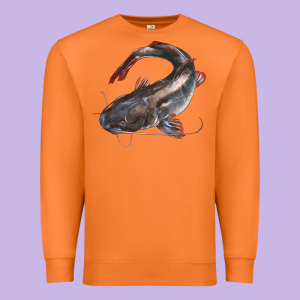 Catfish Illustrations Premium Sweatshirt Designed By Lillyallendesigns