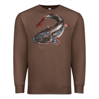 Chestnut Catfish Illustrations Premium Sweatshirt - LillyAllenDesigns