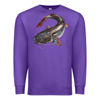 Purple Catfish Illustrations Premium Sweatshirt - LillyAllenDesigns