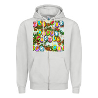 Dove Grey Happy Easter Seamless Pattern Zipper Hoodie - BundleAndBundleShop