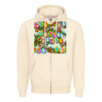 Sandshell Happy Easter Seamless Pattern Zipper Hoodie - BundleAndBundleShop