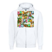 White Happy Easter Seamless Pattern Zipper Hoodie - BundleAndBundleShop