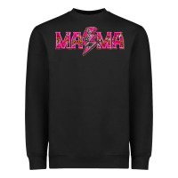 Black Mama neon lightning bolt mother's day Heavyweight Sweatshirt - HowdyJamesFarm