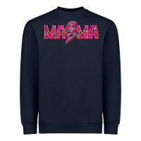 Navy Mama neon lightning bolt mother's day Heavyweight Sweatshirt - HowdyJamesFarm