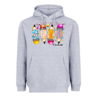 Heather Grey Easter Teacher Life Heavyweight Hoodie - CowhideDigitalArt