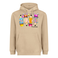 Mushroom Easter Teacher Life Heavyweight Hoodie - CowhideDigitalArt