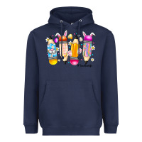 Navy Easter Teacher Life Heavyweight Hoodie - CowhideDigitalArt