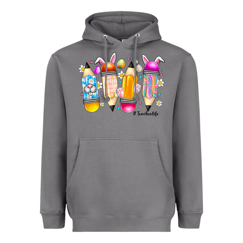 Easter Teacher Life Heavyweight Hoodie by CowhideDigitalArt | Teevron
