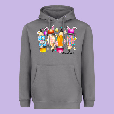 Easter Teacher Life Heavyweight Hoodie Designed By Cowhidedigitalart