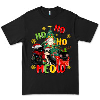Black ho ho ho meow Premium Tee - MaliasSmallBusiness