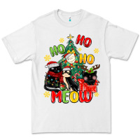 White ho ho ho meow Premium Tee - MaliasSmallBusiness