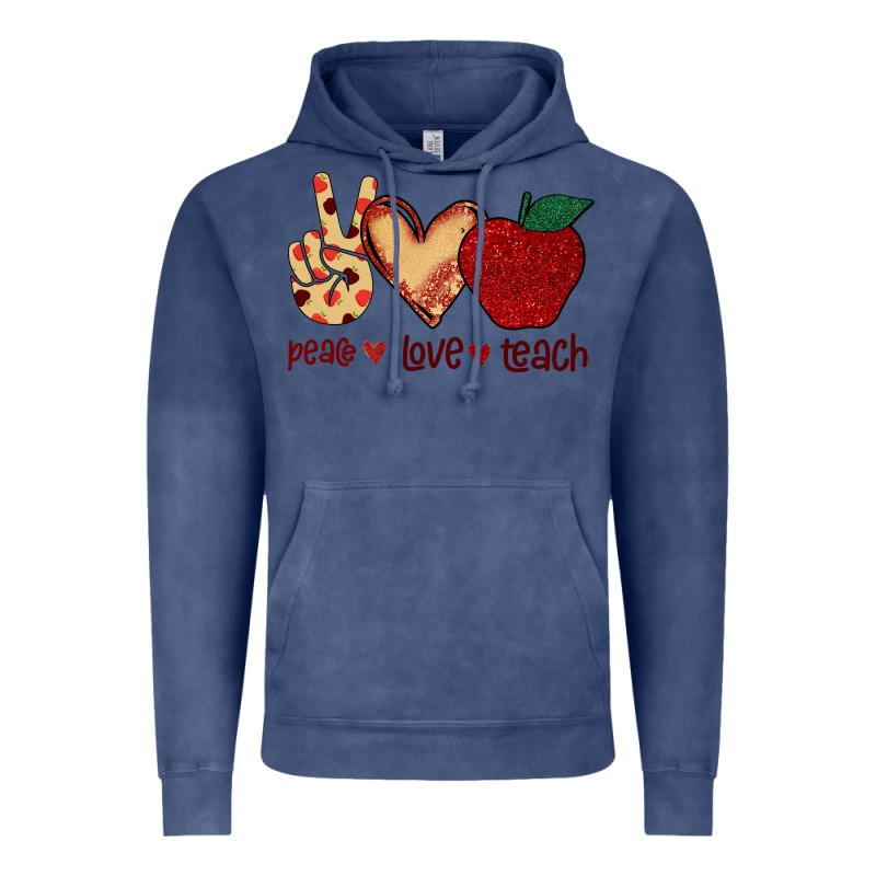 Peace Love Teach Vintage Hoodie by Bettercallsaul | Teevron