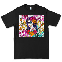 Black sugar skull girl Premium Tee - RanaPortraitStore