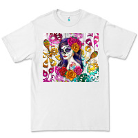 White sugar skull girl Premium Tee - RanaPortraitStore