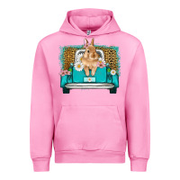 Fuchsia Pink easter bunny truck Urban Hoodie - Artiststas