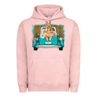 Pigment Salmon easter bunny truck Urban Hoodie - Artiststas