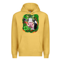 Antique Gold St. Patrick's day cow Premium Hoodie - FaDigitalArtStudio