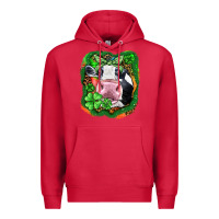 Cardinal St. Patrick's day cow Premium Hoodie - FaDigitalArtStudio