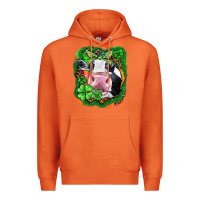 Carrot St. Patrick's day cow Premium Hoodie - FaDigitalArtStudio