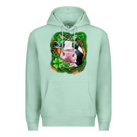 Seafoam St. Patrick's day cow Premium Hoodie - FaDigitalArtStudio
