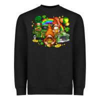 Black St. Patrick's Day gnomies with truck Heavyweight Sweatshirt - HowdyJamesFarm