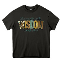 Asphalt she speaks with wisdom proverbs 31 26 Heavy Core Tee - NancyCooperArtShop