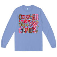 Colony Blue Cooler than Cupid Valentine's Day Long Sleeve Tee - HowdyJamesFarm