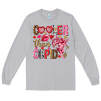 Moon Dust Cooler than Cupid Valentine's Day Long Sleeve Tee - HowdyJamesFarm